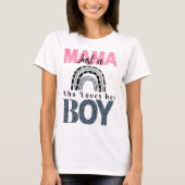 男の子のTシャツが大好きなママ Tシャツ (正面)