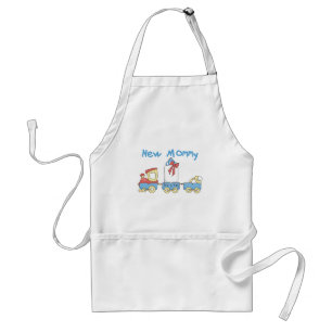 男の子のTシャツとギフトの新しいママをトレーニング スタンダードエプロン