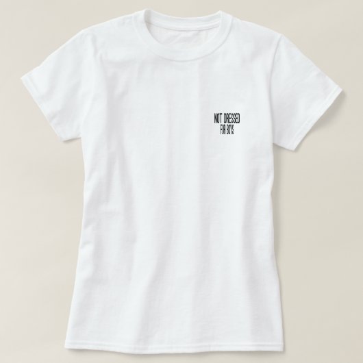男の子のTシャツのために服を着せられなくて Tシャツ (デザイン正面)