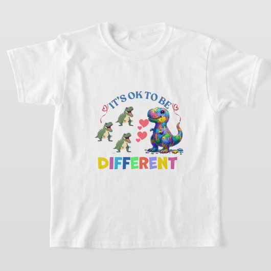 男の子のTシャツ – 🦕💖 Tシャツ (レイダウン)