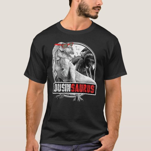 男の子のT従兄弟の恐竜のいとこのためのレックス Tシャツ (正面)