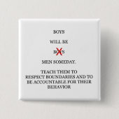 男の子はいつか男性になるボタン 缶バッジ (正面)