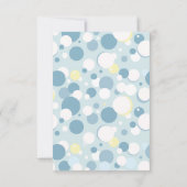 男の子はサンキューカードベビーシャワーの泡立ちます サンキューカード (裏面)