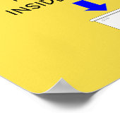 男の子はトイレのポスターの中で狙う ポスター (角)