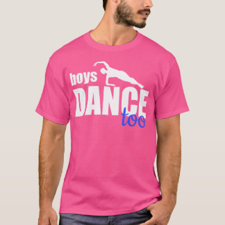 男の子はバレエダンサーの男の男性へ子を踊る Tシャツ