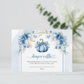 男の子は甘い小さなかぼちゃの青おむつラッフル エンクロージャーカード (スタンド正面)