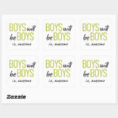 男の子は男の子だ。雄素晴らし力 スクエアシール (シート)