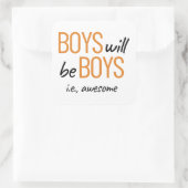 男の子は男の子だ。雄素晴らし力 スクエアシール (バッグ)