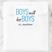 男の子は男の子だ。雄素晴らし力 スクエアシール (バッグ)