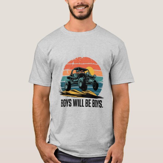 男の子は男の子になる:デューン乳母車冒険 Tシャツ (正面)