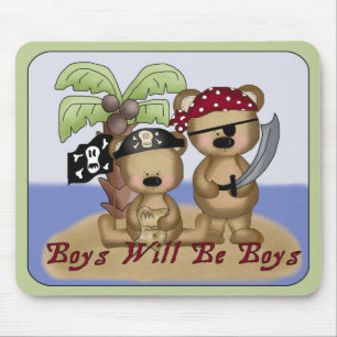 男の子は男の子になるLil Pirate Bearsマウスパッド マウスパッド