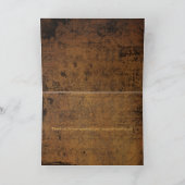 男の子は男の子の物語の本の陽気な結婚式のサンキューカードに会います サンキューカード (内部)