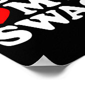 男の子は私のスワッグ少年ハート私のスワッグバレンタインD ポスター (角)