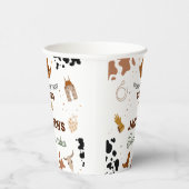 男の子は私の最初のロデオ・カウボーイの2番目の誕生日 紙コップ (右)