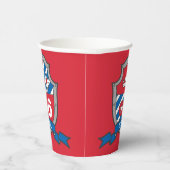 男の子は誕生日パーソナライズされたの赤い子パーティー  紙コップ (右)