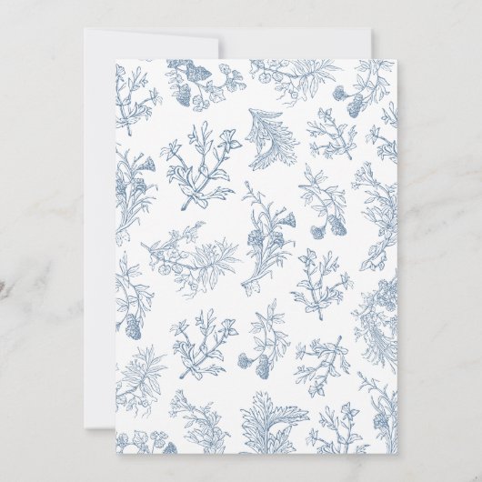 男の子ほこりっぽい青い陳腐な赤ちゃんシャワー 招待状 (裏面)