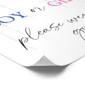 男の子または女の子お願い衣服あなたの推測ポスター ポスター (角)