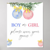 男の子または女の子お願い衣服あなたの推測ポスター ポスター (正面)