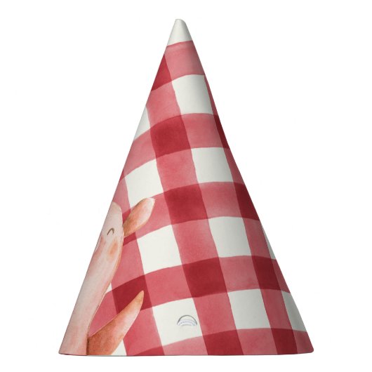 男の子または女の子のためのファームの誕生日パーティーパーティー帽子 パーティーハット (右)