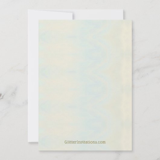 男の子または女の子のためのベビーシャワーをドライブ 招待状 (裏面)