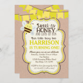 男の子または女の子のための働き者の誕生日の招待状 招待状 (正面/裏面)