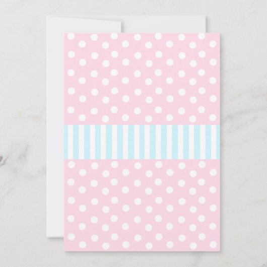 男の子または女の子のベビーのパーティー 招待状 (裏面)