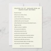 男の子または女の子のベビー妊娠発表 ノートカード (裏面)