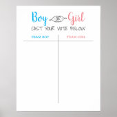 男の子または女の子のベビー性別が推測ポスターを明らかにする ポスター (正面)