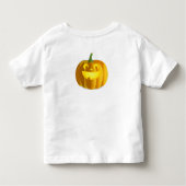 男の子または女の子の幼児ハロウィーンかぼちゃTシャツ トドラーTシャツ (裏面)
