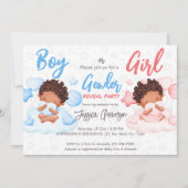 男の子または女の子の性別の表示パーティの招待状 招待状 (正面)