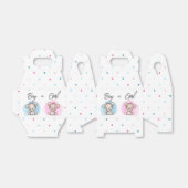 男の子または女の子の性別の表示パーティー フェイバーボックス (折り畳みなし)