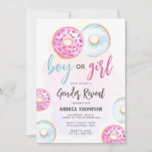 男の子または女の子の性別の表示 招待状 (正面)