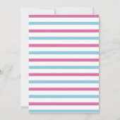 男の子または女の子の性別の表示 招待状 (裏面)