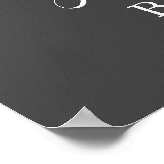 男の子または女の子の性別パーティー灰色のウェルカムサインを明らかにする ポスター (角)