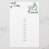 男の子または女の子の物語を推測する冬の赤ちゃんシャワーゲーム (裏面)