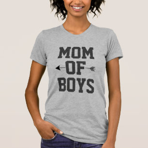 男の子または女の子または双生児のカスタマイズ可能なTシャツのお母さん Tシャツ