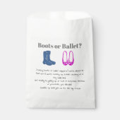 男の子または女の子カウボーイブーツバレットジェンダーの明け フェイバーバッグ (正面)