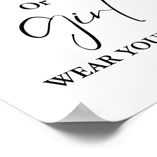 男の子または女の子衣服あなたの推測ベビーシャワーゲーム ポスター (角)