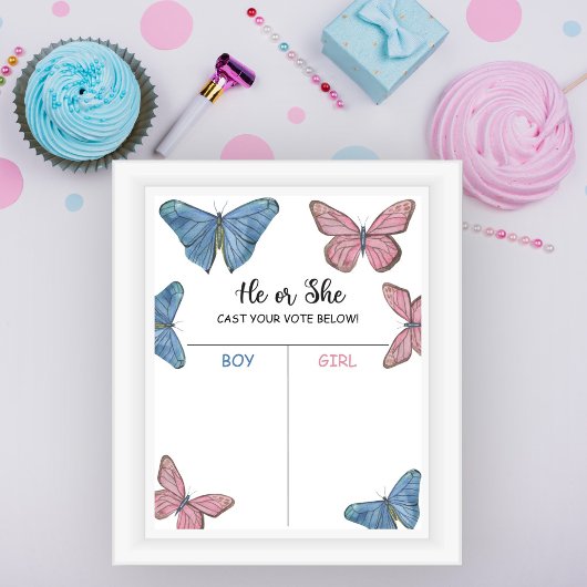 男の子または女の子 – 性別の表示グラフ ポスター