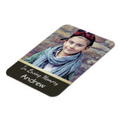 男の子または男のための写真のメモリ磁石 マグネット (左側)