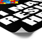 男の子や女の子に救済も抵抗する自閉症だ ポスター (角)