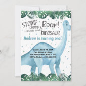 男の子や女の子のための愛らしいパーティーカード 招待状 (正面)