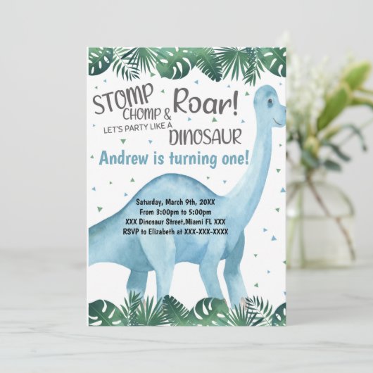 男の子や女の子のための愛らしいパーティーカード 招待状 (スタンド正面)