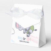 男の子や女の子の可愛い象の性別を明かす フェイバーボックス (正面サイド)