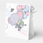 男の子や女の子の可愛い象の性別を明かす フェイバーボックス (裏面サイド)