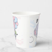 男の子や女の子の可愛い象の性別を明かす 紙コップ (右)