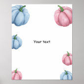 男の子や女の子PUMPKINジェンダーはあなたのメッセージを明らかにする ポスター (正面)