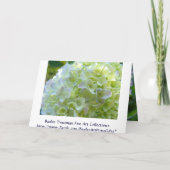 男の子よ！ベビーシャワー招待状ブルーフラワーズ 招待状 (裏面)