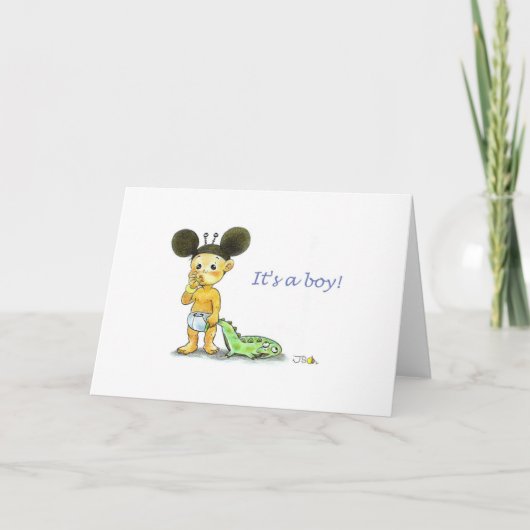 男の子よ！ 案内状 (正面)