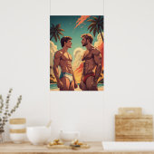 男の子をビーチに ポスター (キッチン)